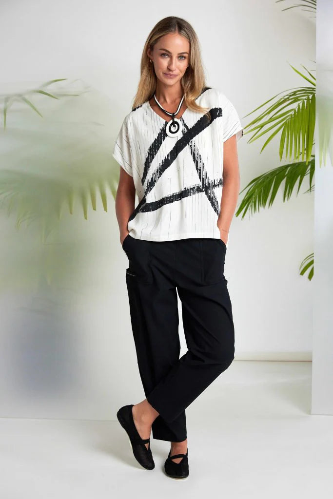 Naya Patch Pocket & Seams Trouser Nas26129