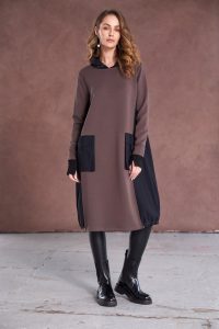 Naya Dress Contrast Hood