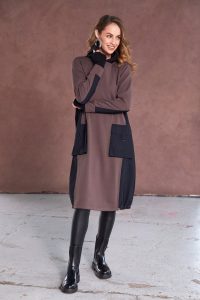 Naya Dress Contrast Hood