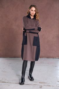 Naya Dress Contrast Hood