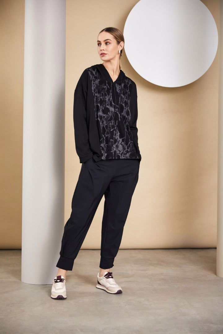 NAYA Cuff Trousers Black - My Sally West
