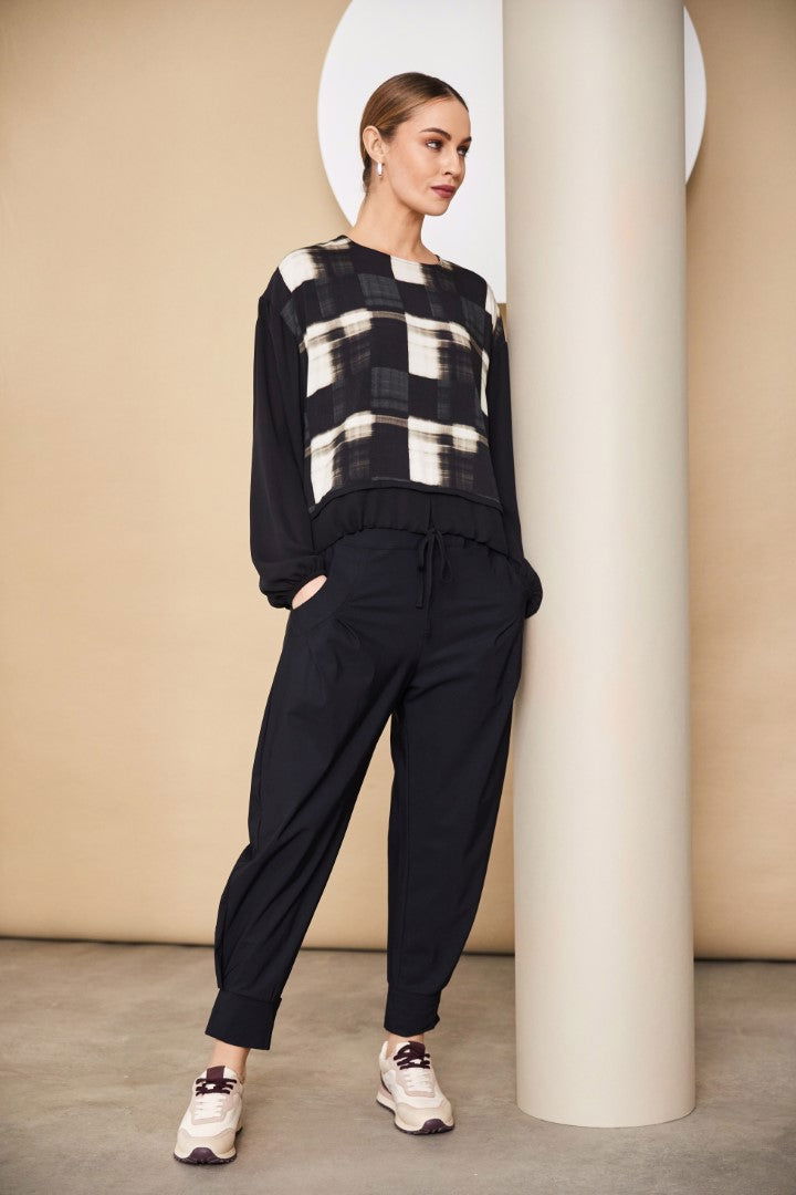 NAYA Cuff Trousers Black - My Sally West