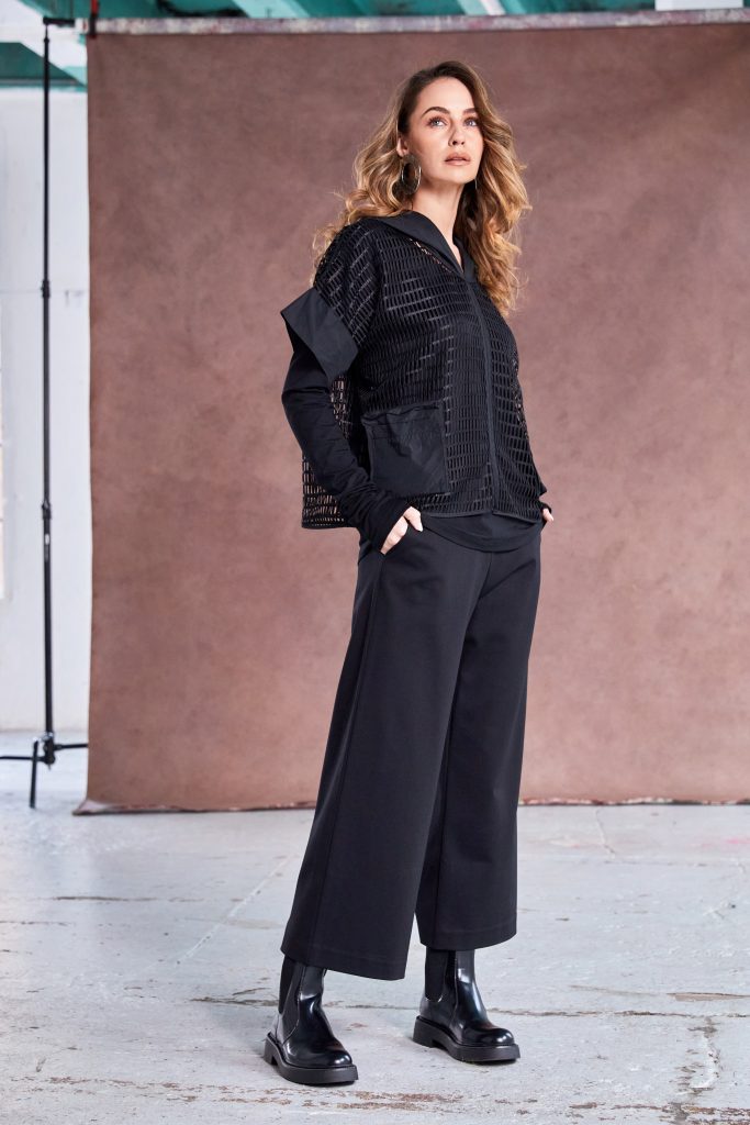 Naya Crop Wide Leg Trouser with Side Pocket - My Sally West