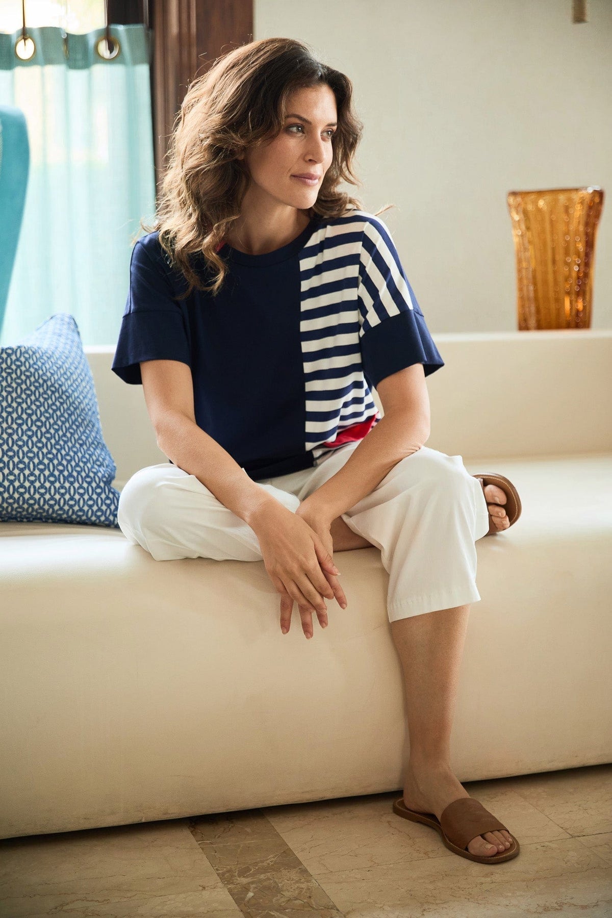Peruzzi Stripe Panel Top - My Sally West