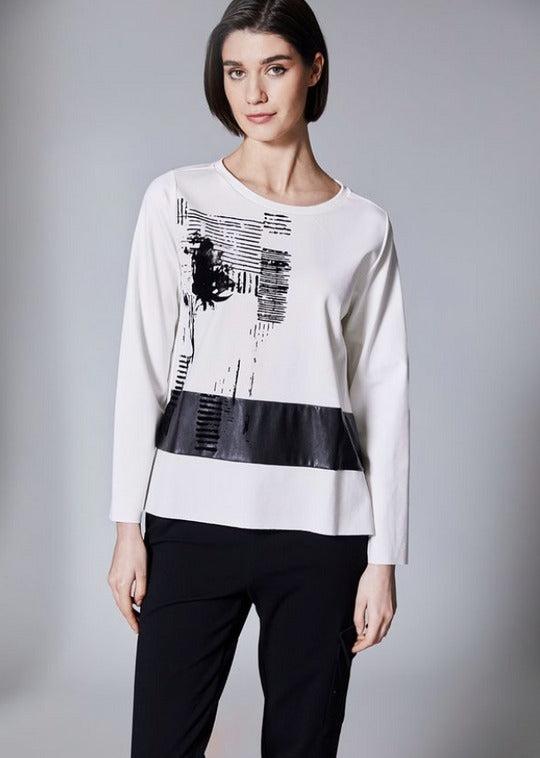 Peruzzi Flock Print Top