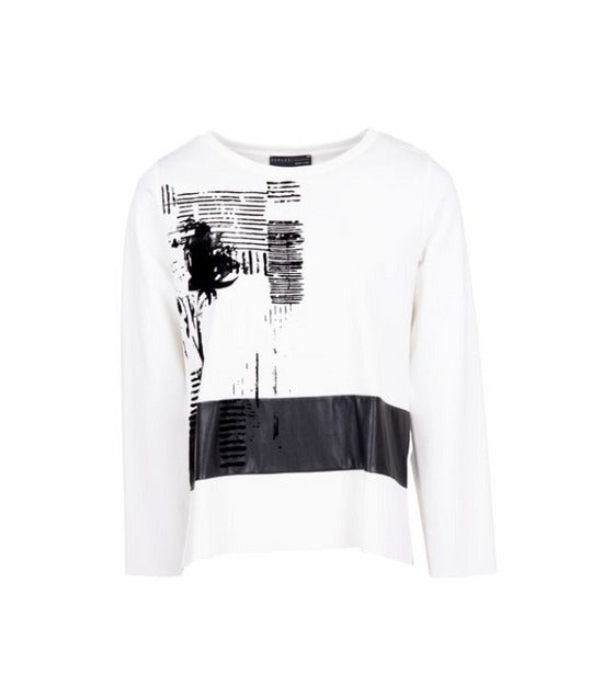 Peruzzi Flock Print Top