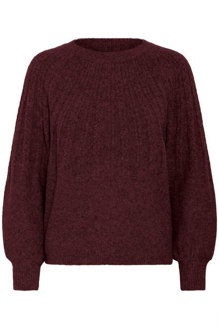 BY Magge Cable Jumper Wine