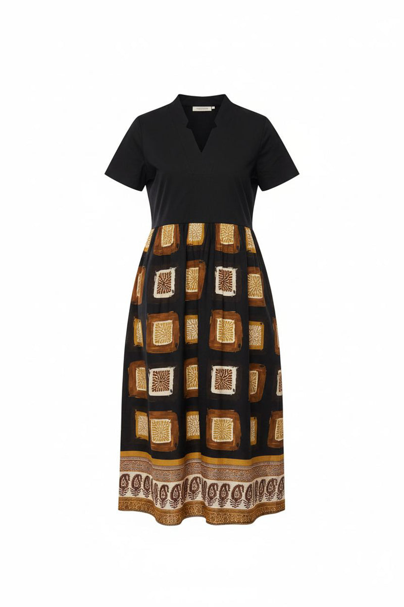 PERUZZI TILE PRINT DRESS