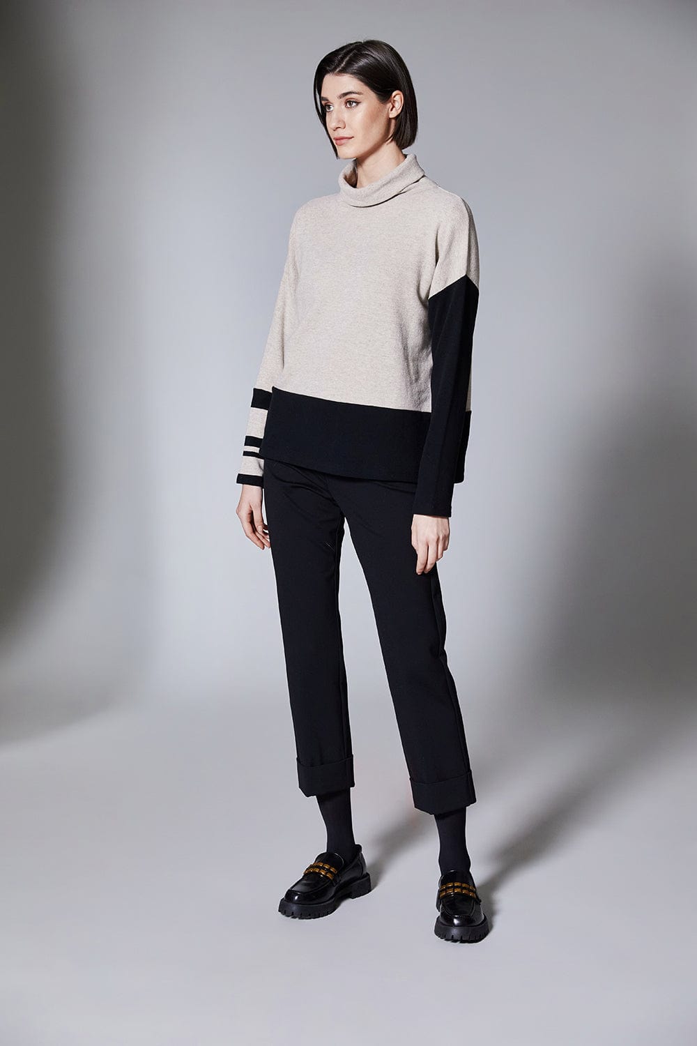 Peruzzi Stripe Colour Block Knit