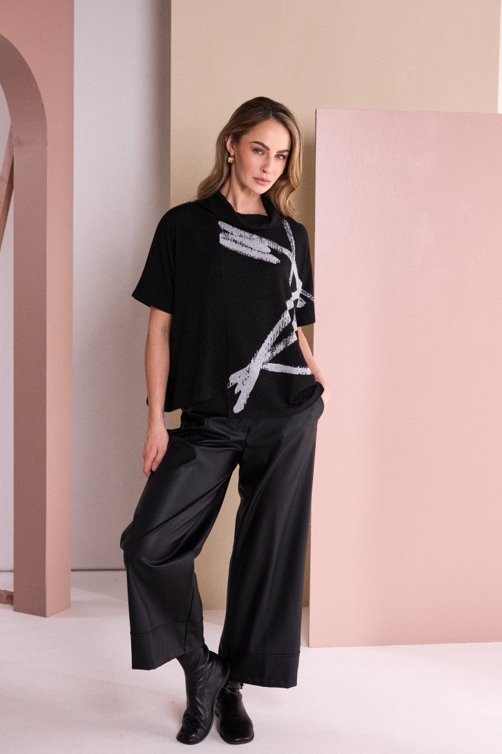 Naya Faux Leather Trousers Naw26296