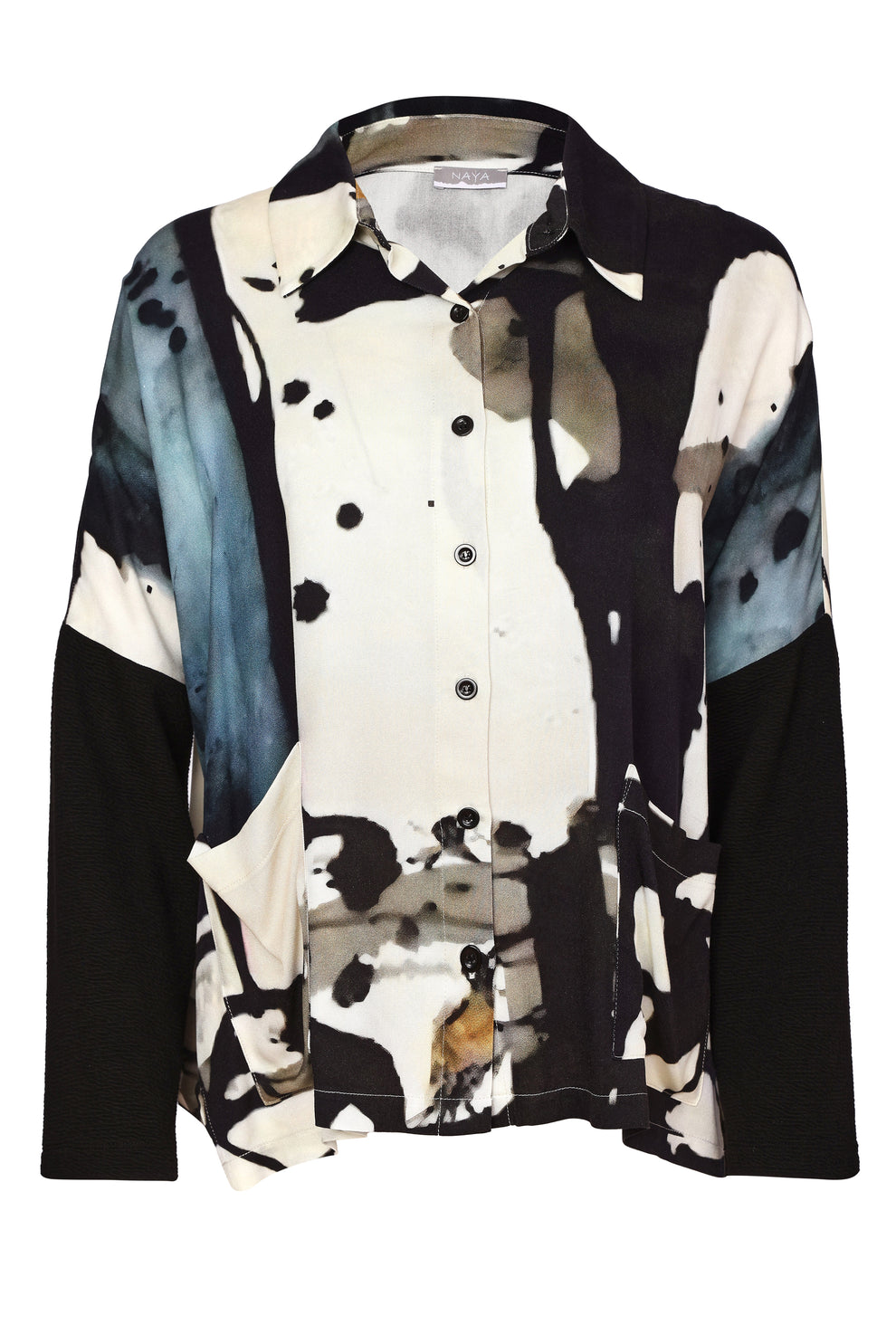 Naya Shirt Contrast Sleeve Naw26320