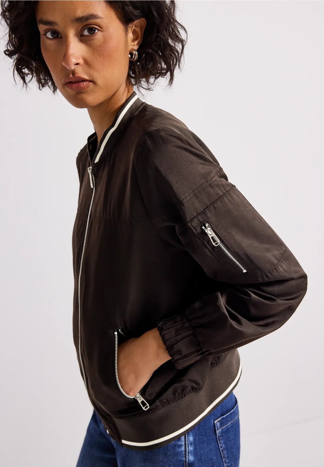 Street One Satin Bomber