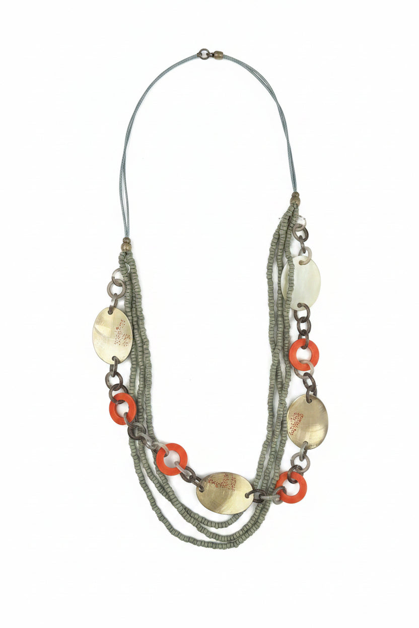 Naya Metal Disc Necklace NPA26367