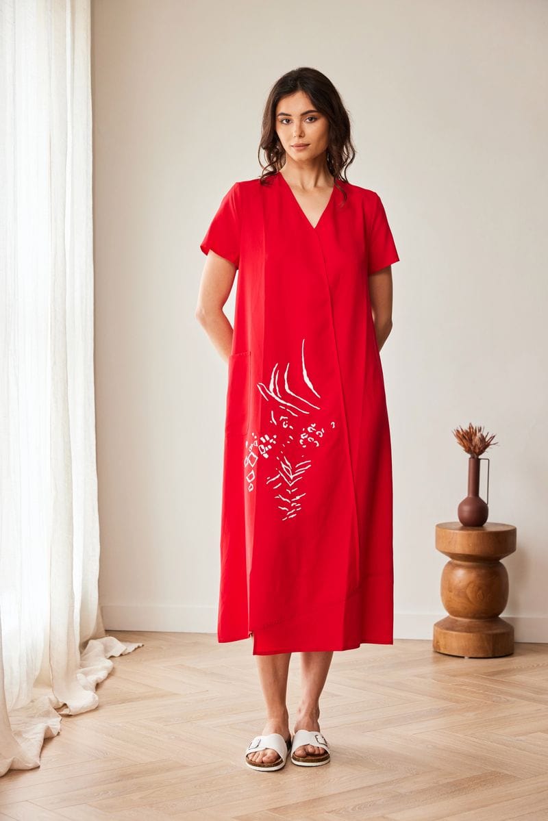 Peruzzi Rubber Print Dress S26191