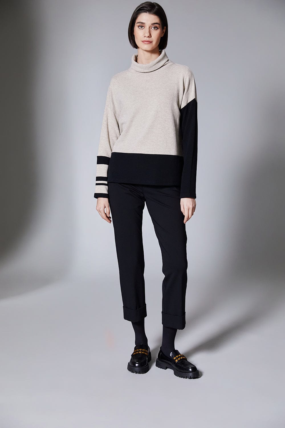 Peruzzi Stripe Colour Block Knit