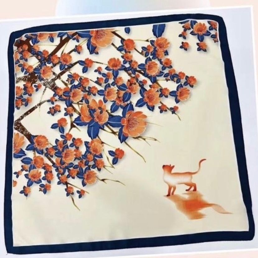 Leaf Print Scarf F3022