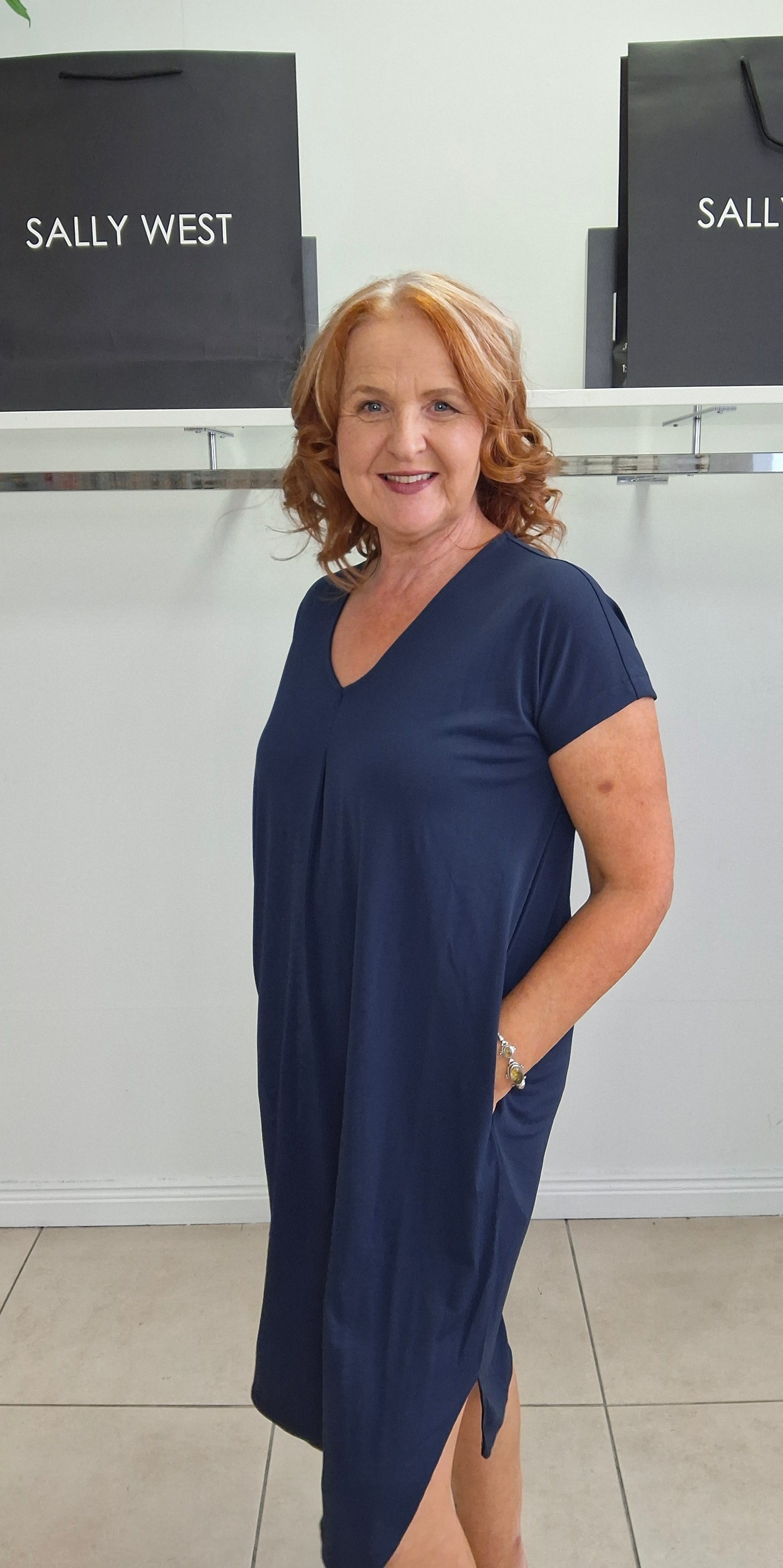 Freequent Floi Dress Navy