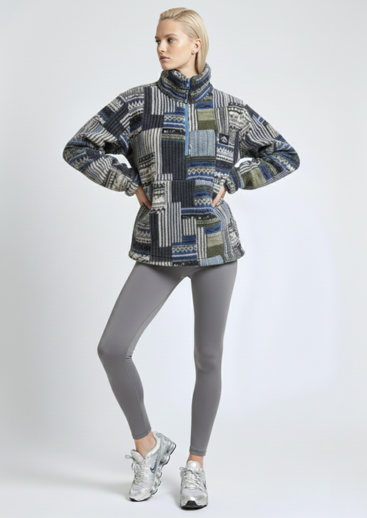 TREK FLEECE BLUE MIX