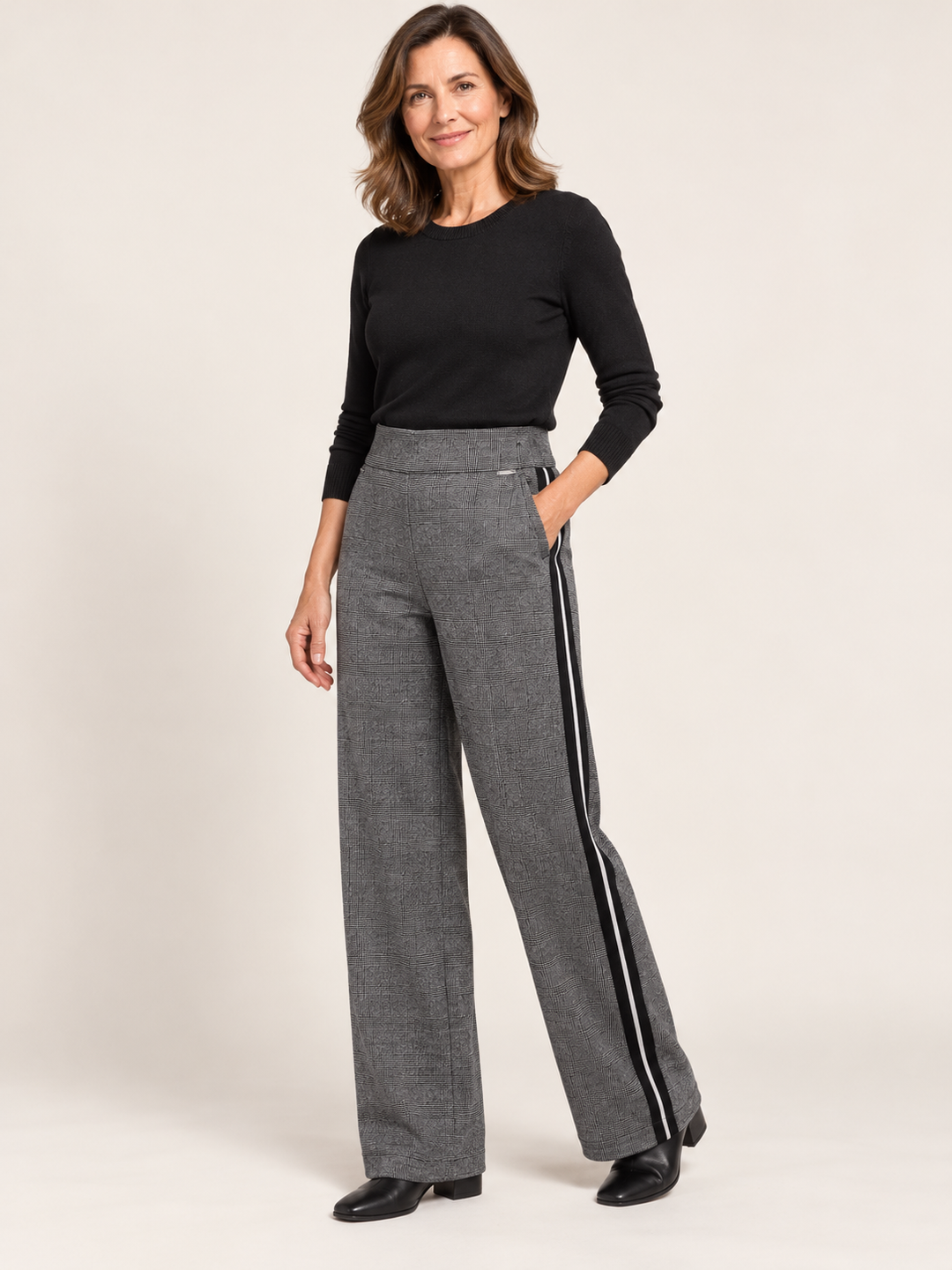 Street One Emee Check Trousers 381680