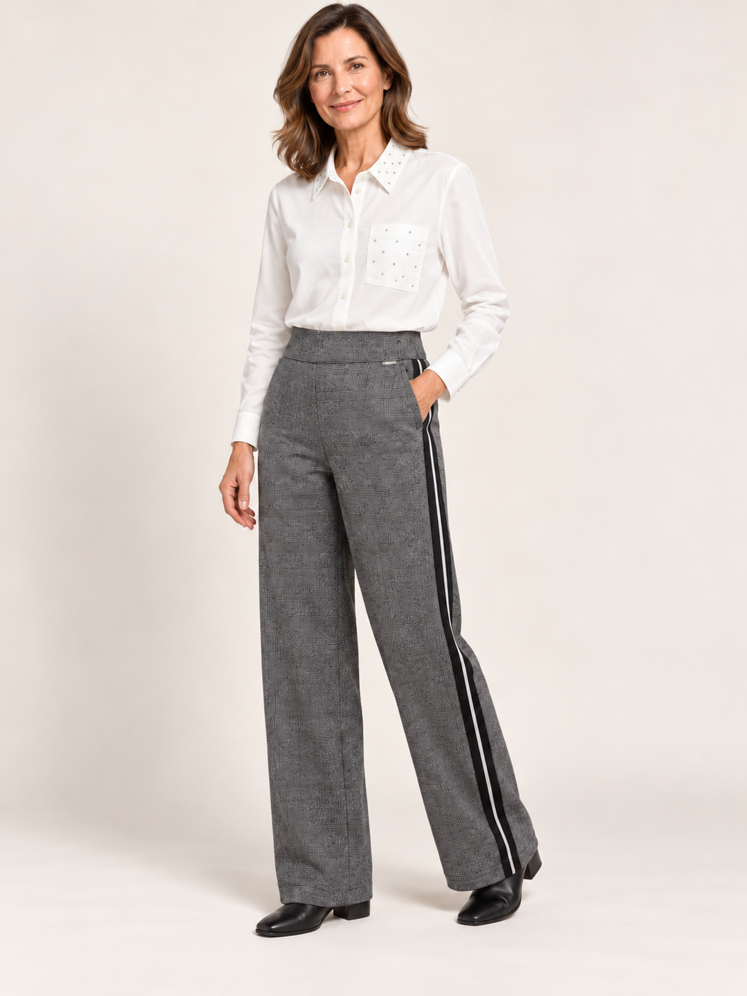 Street One Emee Check Trousers 381680