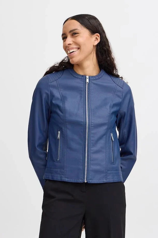 BY Acom Leather Jacket - My Sally West
