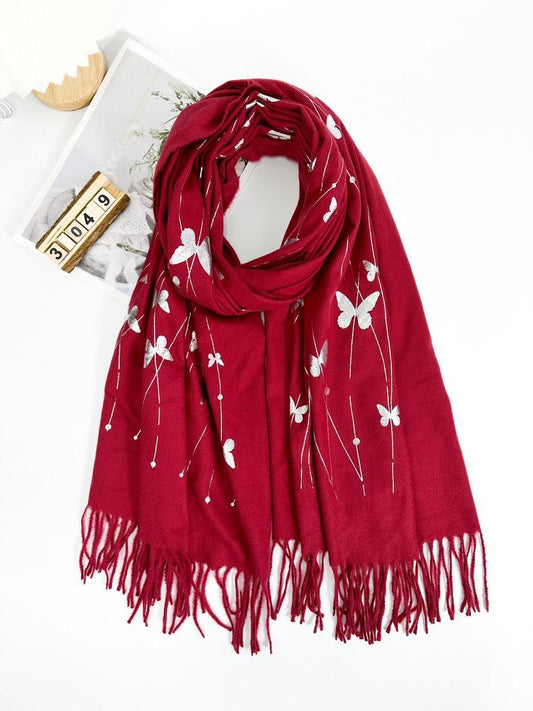 Bailey  Scarf Red - My Sally West