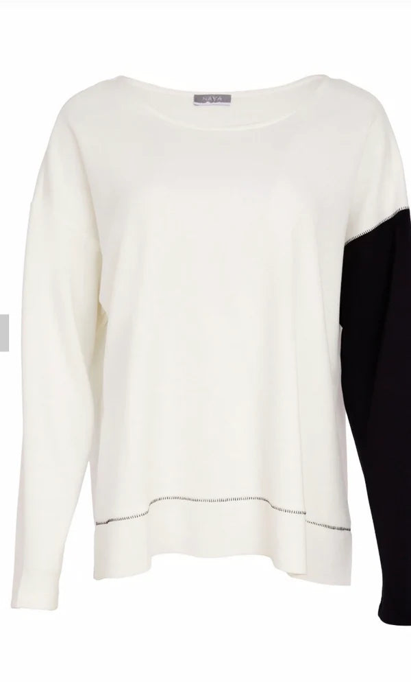 Naya Sweat Colour Block Sleeve Nas26228