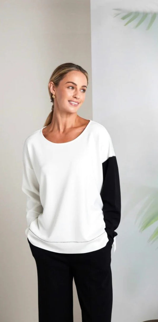 Naya Sweat Colour Block Sleeve Nas26228