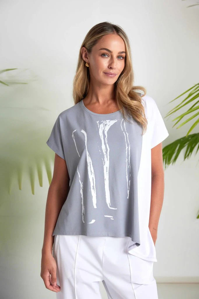 Naya Placement Print Top Nas26119