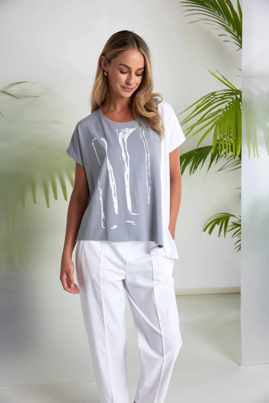 Naya Placement Print Top Nas26119