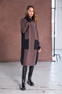 Naya Dress Contrast Hood