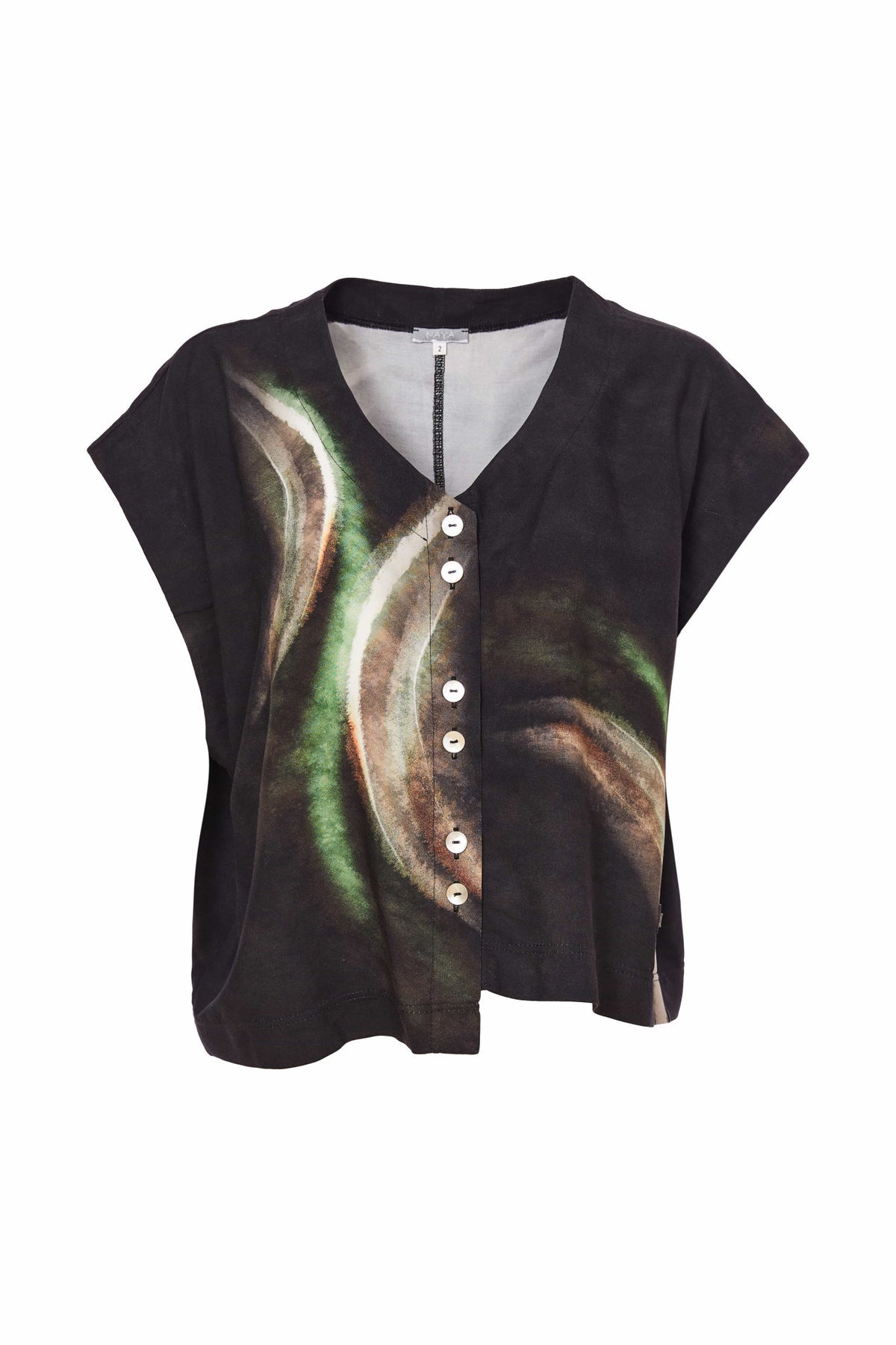 Naya Brush Stroke Print Blouse - My Sally West