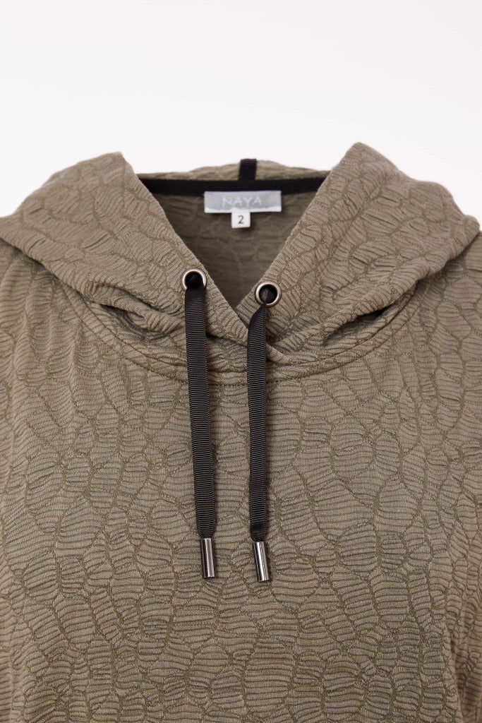 Naya Embossed Hooded Top - My Sally West