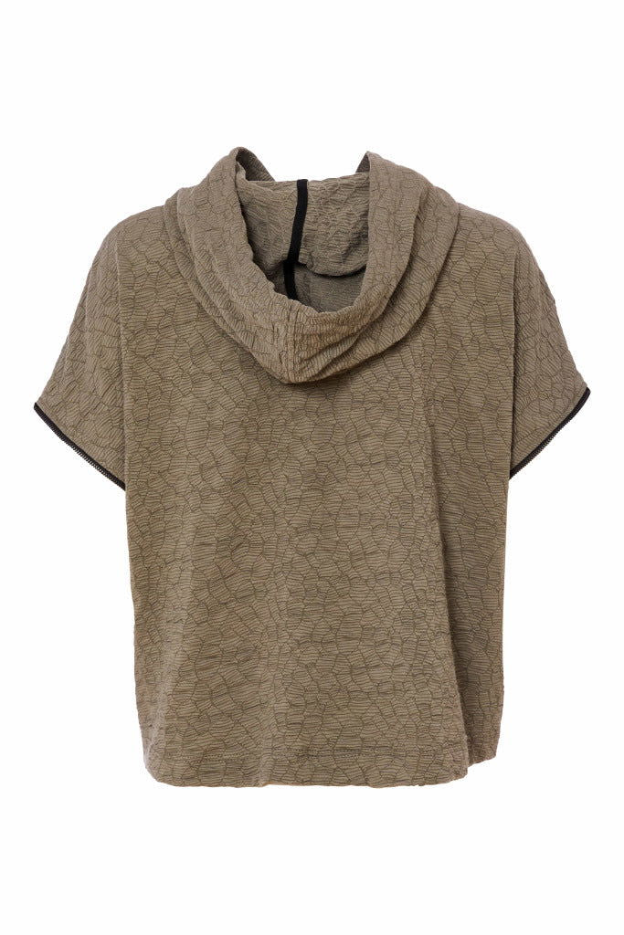 Naya Embossed Hooded Top - My Sally West