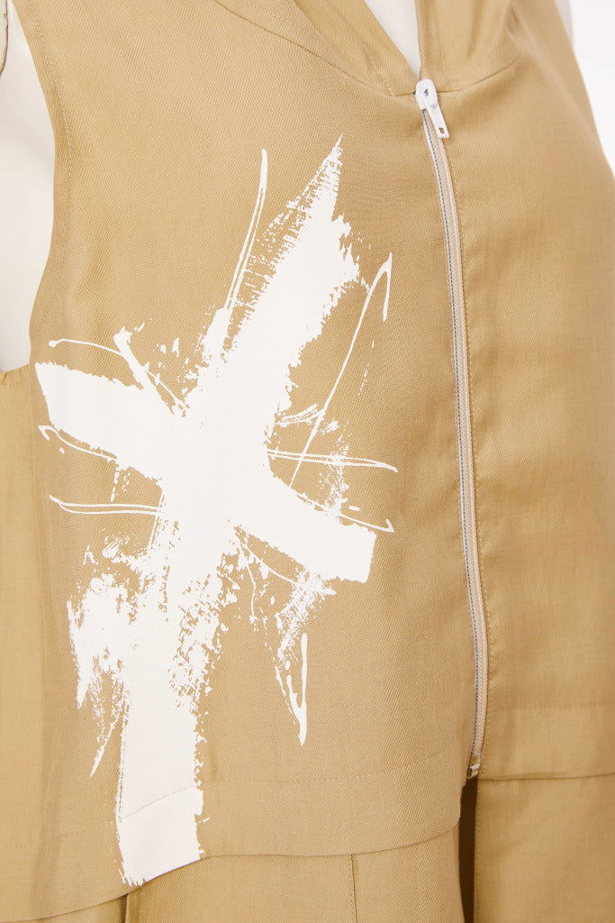 Naya Placement Print Waistcoat - My Sally West