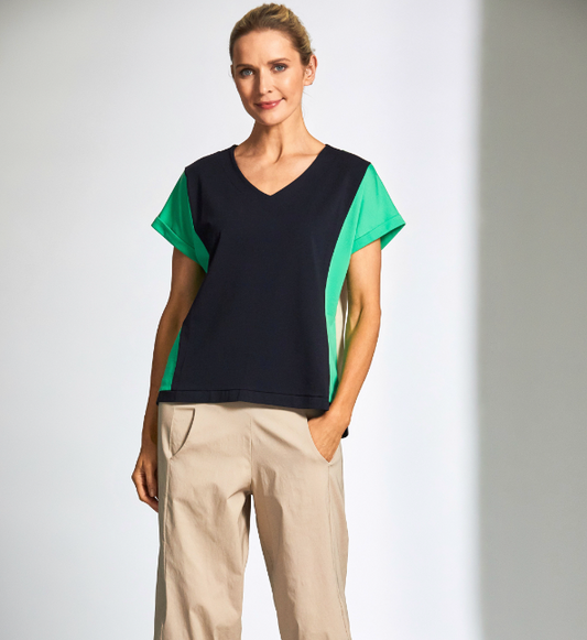 Peruzzi Contrast Panel Top - My Sally West