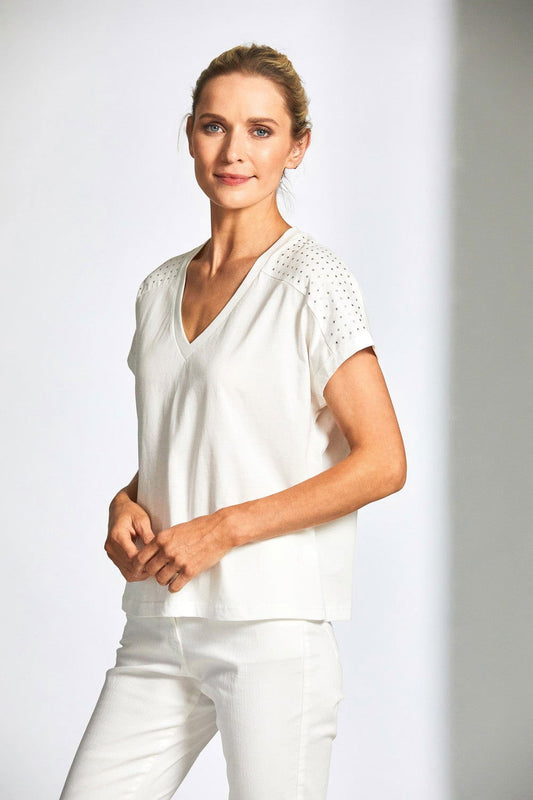 Peruzzi Metallic Dot Top - My Sally West