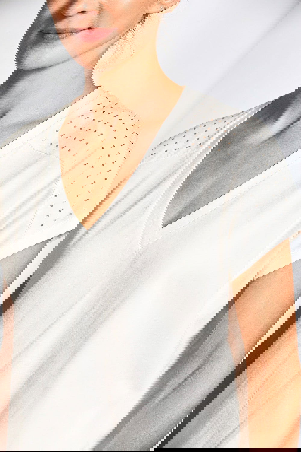 Peruzzi Metallic Dot Top - My Sally West