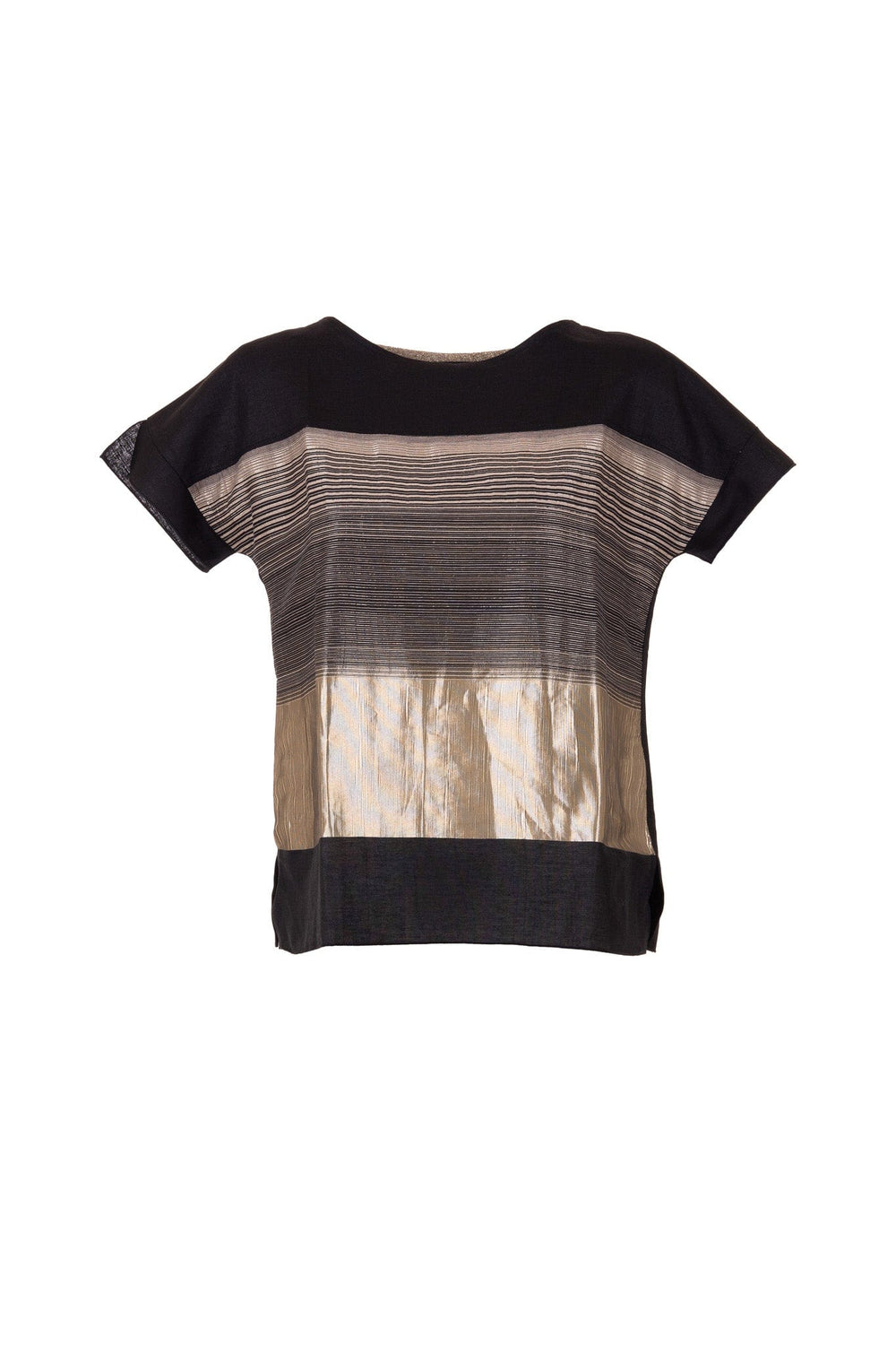 Peruzzi Metallic Stripe Top - My Sally West