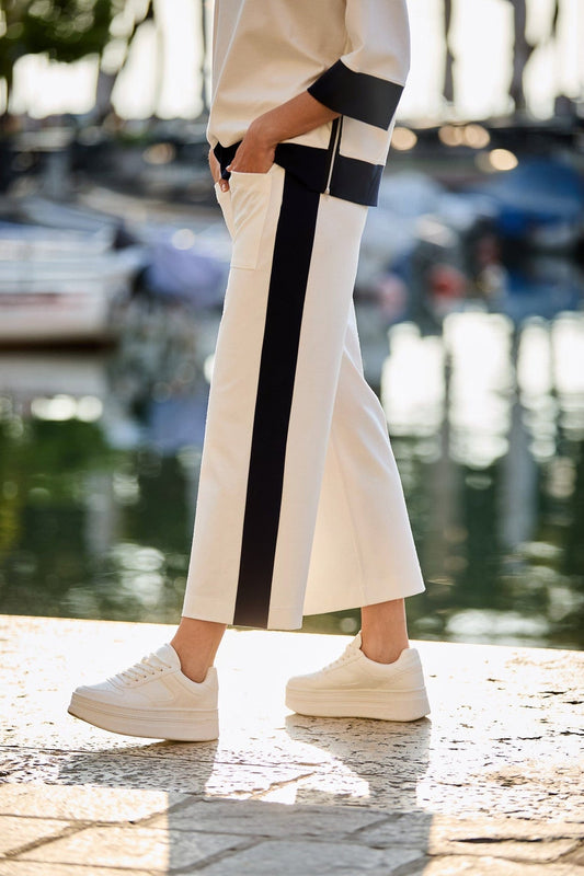 Peruzzi Side Stripe Crop Trouser - My Sally West
