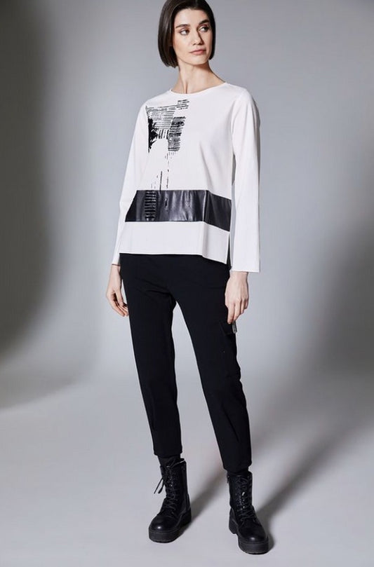 Peruzzi Flock Print Top