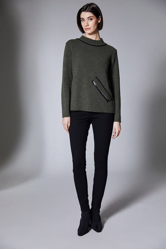 Peruzzi Zip Front Knit