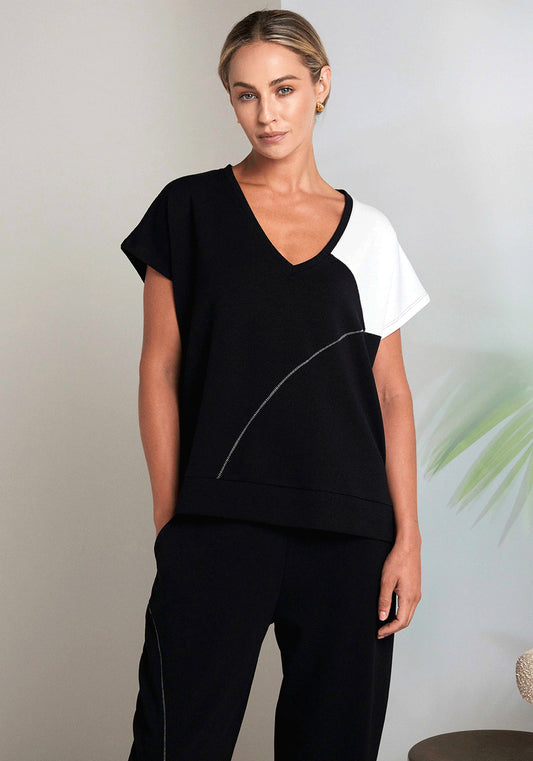 Naya Top Contrast Shoulder Nas26192