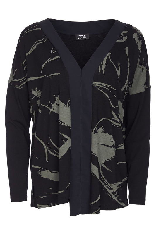 Ora Motted Print Top