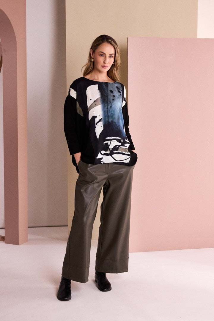 Naya Faux Leather Trousers Naw26296