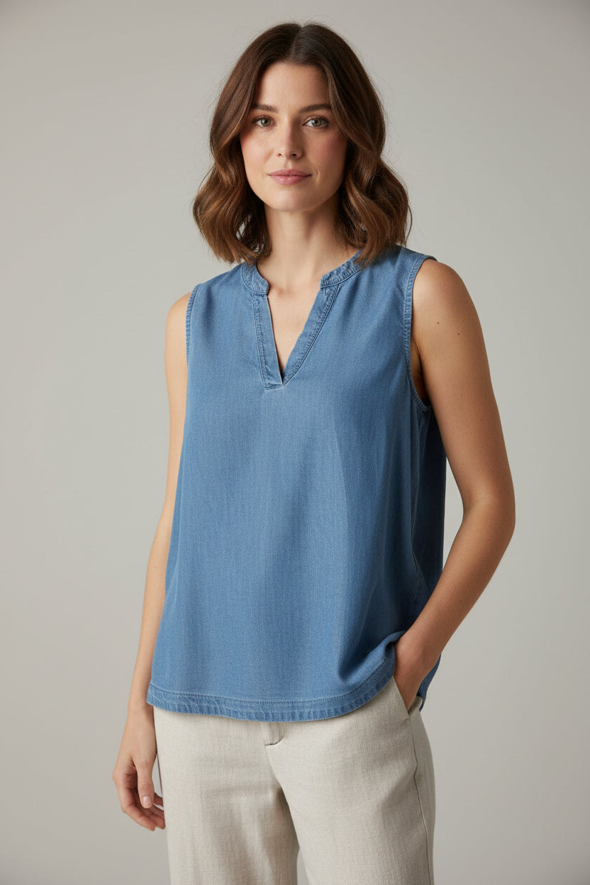B-Young Kosmo Denim Top