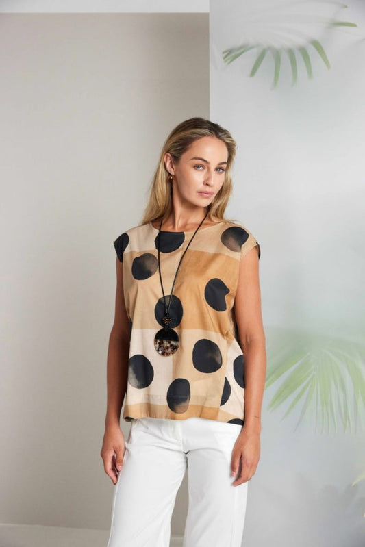 Naya Spot Print Top Nas26277