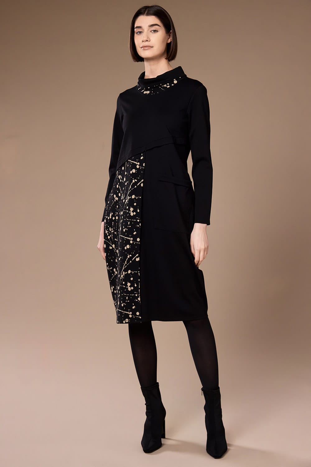 Peruzzi Splash Print Dress W26138