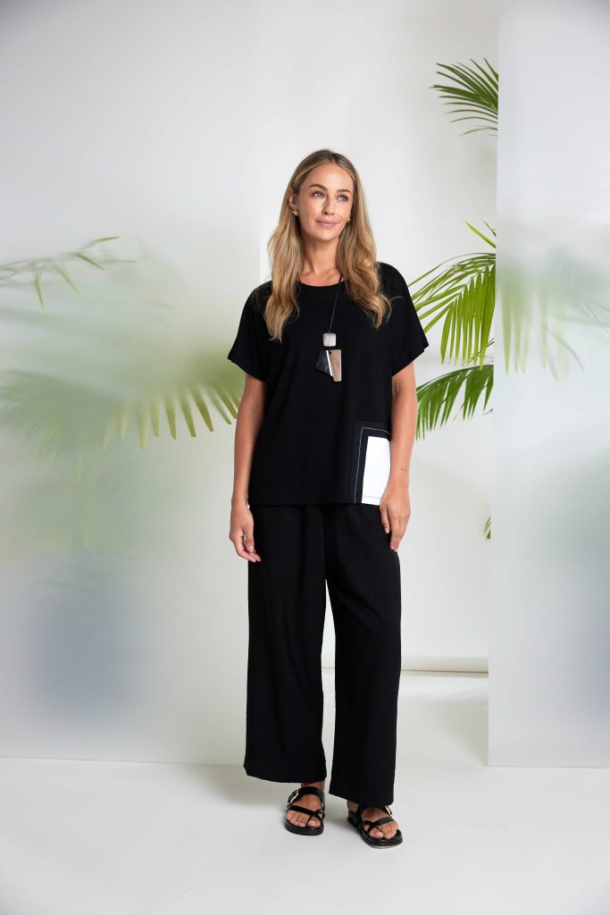 Naya Contrast Pocket Top Nas26188