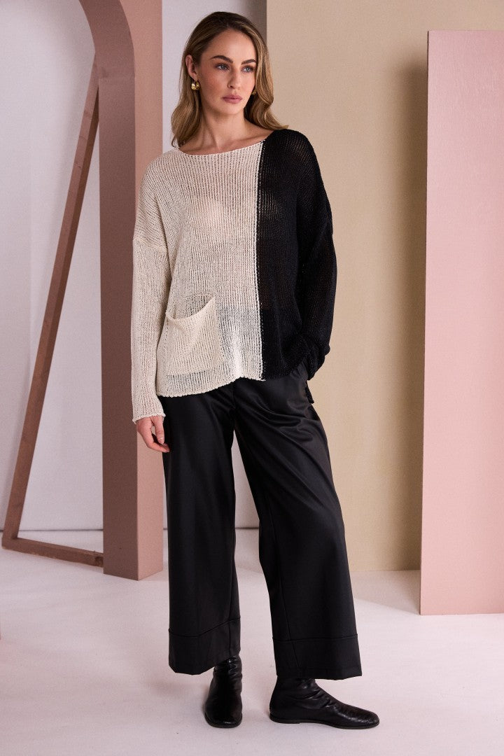 Naya Faux Leather Trousers Naw26296